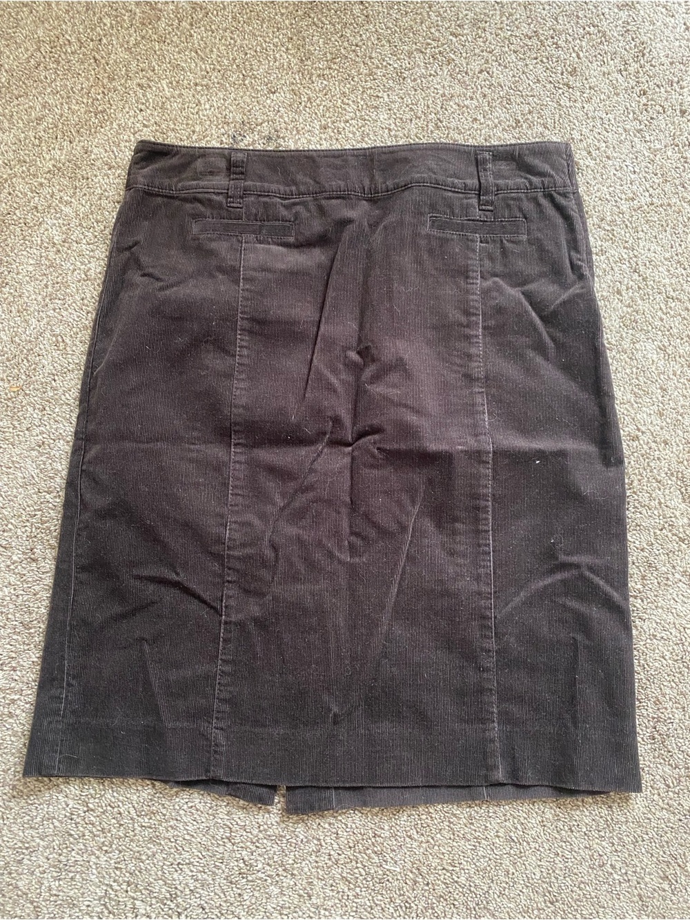 Ann Taylor Black Women’s Corduroy Pencil Skirt
